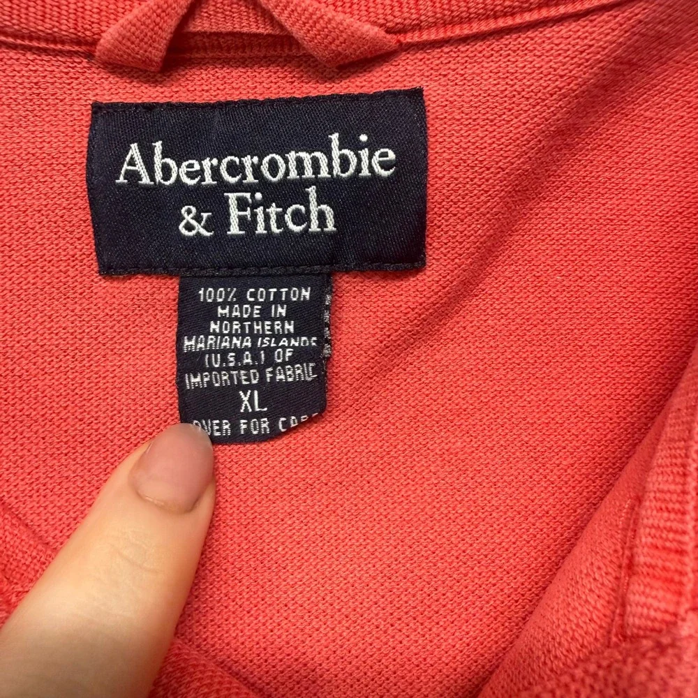 VTG Abercrombie &‎ Fitch Polo Shirt Sz Lg Y2K Preppy Casual